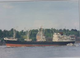 Delcampe - GENERAL KURT Cargo Ship Postcard Size Real Photo #SDF938 - Handel