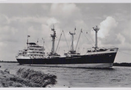 Delcampe - VAN SPILBERGEN Cargo Ship Postcard Size Real Photo #SDF934 - Handel