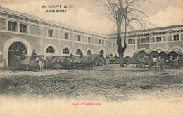 Delcampe - JARNAC-COGNAC - Cour D'Expéditions - B. Vert & Co - Vin - Voiture à Hélice Du Caporal Gros (image Collée Au Dos) - Jarnac