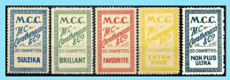Delcampe - GREECE- GRECE- HELLAS: 1900 SAMOS Poster Stamp Carathanassis For Cigarettes Carathanassis Compl. Set MNH** - Samos
