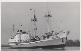 Delcampe - EURABIA MOON Cargo Ship Postcard Size Real Photo #SDK115 - Handel