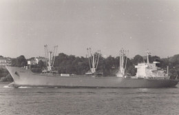 Delcampe - Baarn Cargo Ship Postcard Size Real Photo #SDM067 - Handel