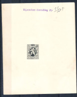 Delcampe - BELGIUM BELGIQUE "LION HERALDIQUE" FIRST PRINTING 50C BLACK "BIJZONDERE BESTELLING LITTLE FOLDED - Prove E Ristampe