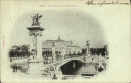 Delcampe - CPA Paris Pont Alexandre Et Grand Palais - Brücken