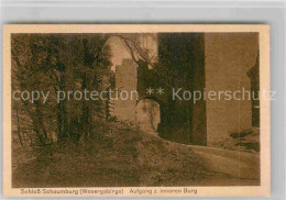 Delcampe - Rinteln Weser Niedersachsen Schloss Schaumburg Aufgang Zur Inneren Burg - Rinteln