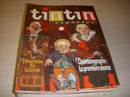 Delcampe - TINTIN REPORTER 11 17.02.1989 La PYRAMIDE Du LOUVRE Etienne DAHO Le P'TIT LU - Kuifje