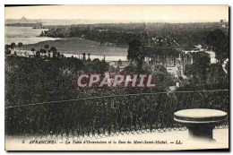 Delcampe - CPA Avranches La Table D Orientation Et La Baie Mont Saint Michel - Avranches