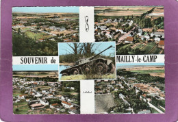 Delcampe - 10 SOUVENIR De MAILLY Le CAMP Multivues Vues Aériennes Et Panhard EBR - Mailly-le-Camp