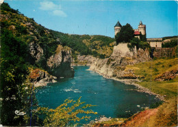 Delcampe - CPM Environs De Roanne Loire Les Gorges De La Loitre Et Chateau De La Roche - Roanne