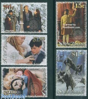Delcampe - New Zealand 2005 Narnia, Film 5v, Mint NH, Nature - Performance Art - Cat Family - Horses - Film - Art - Science Fiction - Nuevos