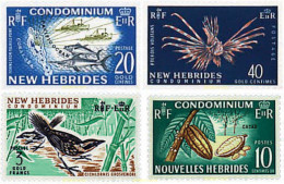 Delcampe - 639240 HINGED NUEVAS HEBRIDAS 1965 FLORA Y FAUNA - Collections, Lots & Séries