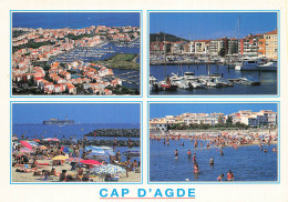 Delcampe - 34 CAP D AGDE VUE AERIENNE DU PORT - Agde