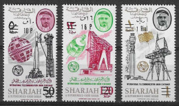 Delcampe - Sharjah 1966 Mi 246-248 MNH (ZS10 SHA246-248) - Télécom