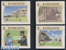 Delcampe - Barbados 1998 West Indies University 4v, Mint NH, Nature - Science - Birds - Education - Barbades (1966-...)