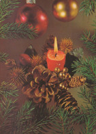 Delcampe - Neujahr Weihnachten KERZE Vintage Ansichtskarte Postkarte CPSM #PAV516 - Neujahr