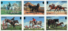 Delcampe - 66645 MNH JERSEY 1996 60 ANIVERSARIO DE LA JERSEY HORSE DRIVING - Pferde