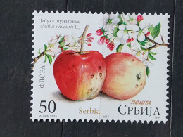 Delcampe - Stamp 4-9 - Serbia 2017 - Flora, Apple Šumatovka, Pomme - Serbien