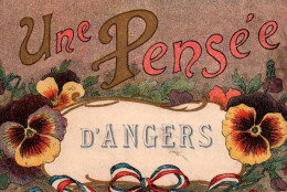 Delcampe - CARTE LETTRE, UNE PENSEE D ANGERS COULEUR  REF 44528 - Angers
