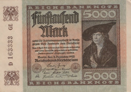 Delcampe - 5000 MARK 1922 Stadt BERLIN DEUTSCHLAND Papiergeld Banknote #PL045 - Emissions Locales