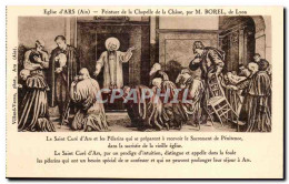 Delcampe - CPA Ars Eglise Peinture De La Chapelle De La Chasse Par M Borel - Ars-sur-Formans