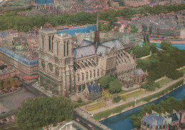 Delcampe - France Paris Notre Dame Cathedral Aerial View Historic Landmark *YAN555 - Arc De Triomphe