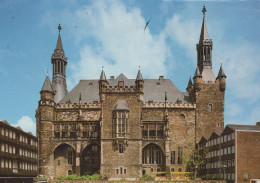 Delcampe - Germany Aachen City Hall With Two Prominent Towers And A Blue Sky *YAN554 - Aachen