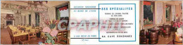 Delcampe - Carte De Visite Ses Specialties Sa Cave Renommee Dreux Auberge Des Gue Des Grues - Hotels & Gaststätten