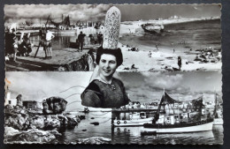 Delcampe - CPSM 29 LESCONIL -Multivues - La Reine Des Brodeuses, La Cale, Le Phare, Le Port ....- Pouillot Ehanno 301- Réf. S 31 - Lesconil