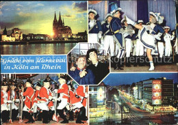 Delcampe - Koeln Rhein Dom Karneval Blaue Funken Mariechen Rote Funken Artillerie Hohenzoll - Köln