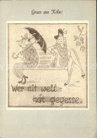 Delcampe - Koeln Rhein Karikatur Wer Nit Well Haet Gegesse - Köln