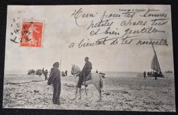 Delcampe - Cp  Fantassin Et Cavalier Beylicaux ( Plage Bateaux Charrette Palais Tunis Bey Empire Ottoman ? ) - Sonstige & Ohne Zuordnung
