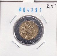 Delcampe - San Marino 500 Lire 1999 Km#394 - Saint-Marin