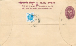 Delcampe - Entier Postal Postal Stationary Nepal Fleurs - Nepal