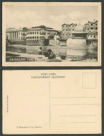 Delcampe - India Old Postcard Srinagar HH Maharaja Palace Kashmir River Scene Woman At Work - Indien