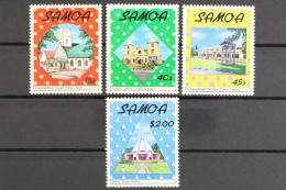Delcampe - Samoa, MiNr. 665-668, Weihnachten, Kirchen, Postfrisch - Samoa (Staat)
