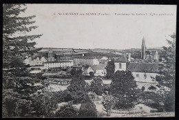 Delcampe - 85 - St - LAURENT  Sur SEVRE (Vendée) - Pensionnat St - Gabriel - Eglise Paroissiale - Sonstige & Ohne Zuordnung