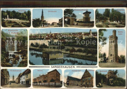 Delcampe - Sangerhausen Suedharz Rosarium Moltkewarte Ulrichplatz Schule Amtsgericht - Sangerhausen
