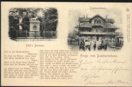 Delcampe - Thale Harz Dambachshaus Pfeils Denkmal Gedicht Tief In Des Buchenwaldes - Thale