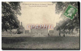 Delcampe - CPA Cheval Chevaux Hippisme Le Haras Du Pin Le Chateau Ensemble Vue Prise De L'avenue Louis XIV - Reitsport