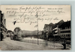 Delcampe - 5400 Baden 1912 - Hotels An Der Limmat - 10198071 - Baden