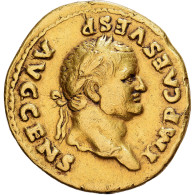 Delcampe - Roman Empire, Vespasien, Aureus, 73, Rome, Regravé, Or, TB+, RIC:II-549 - La Dinastia Flavia (69 / 96)