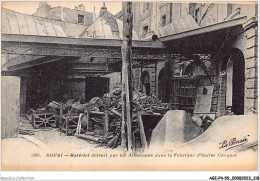 Delcampe - AGIP4-59-0316 - DOUAI - Matériel Détruit Par Les Allemands Dans La Fabrique D'huiles Choquet - Douai