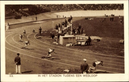 Delcampe - CPA Olympische Spelen 1928, In Het Staduin Tijdens Een Wedloop - Sonstige & Ohne Zuordnung