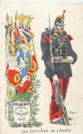 Delcampe - Thème Militaria Illustrée Par Malespina Les Costumes De L'armée Uniforme De L'infanterie En 1885 - Uniformen