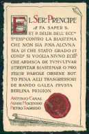 Delcampe - Venezia Città Decreto Contro Bestemmia Parole Oscene Cartolina RT7995 - Venezia (Venedig)