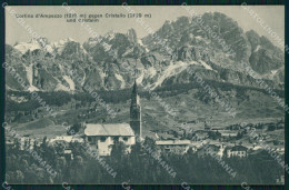 Delcampe - Belluno Cortina D'Ampezzo Monte Cristallo Cartolina VK3832 - Belluno