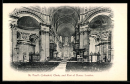 Delcampe - AK London, St. Paul`s Cathedral, Choir, And Part Of Dome - Altri & Non Classificati