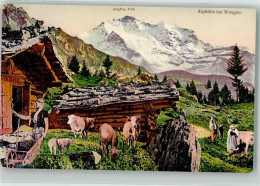 Delcampe - 3823 Wengen - Alphütte Kühe Senn - 39696173 - Wengen