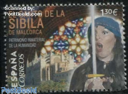 Delcampe - Spain 2016 The Song Of The Sibyl Of Mallorca 1v, Mint NH, History - Performance Art - Religion - World Heritage - Musi.. - Nuovi