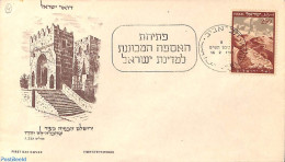 Delcampe - Israel 1949 Parliament 1v NO TAB, First Day Cover, Religion - Bible Texts - Storia Postale